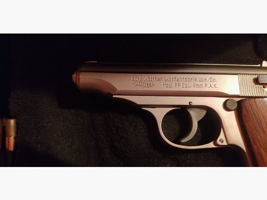 Walther PP, glock 9 mm PAK glissière de remplacement nickelée