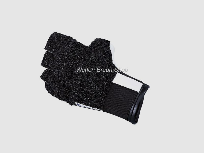Gehmann Schießhandschuh fingerfrei Gr.L für die Linke Hand Weiß/ Schwarz