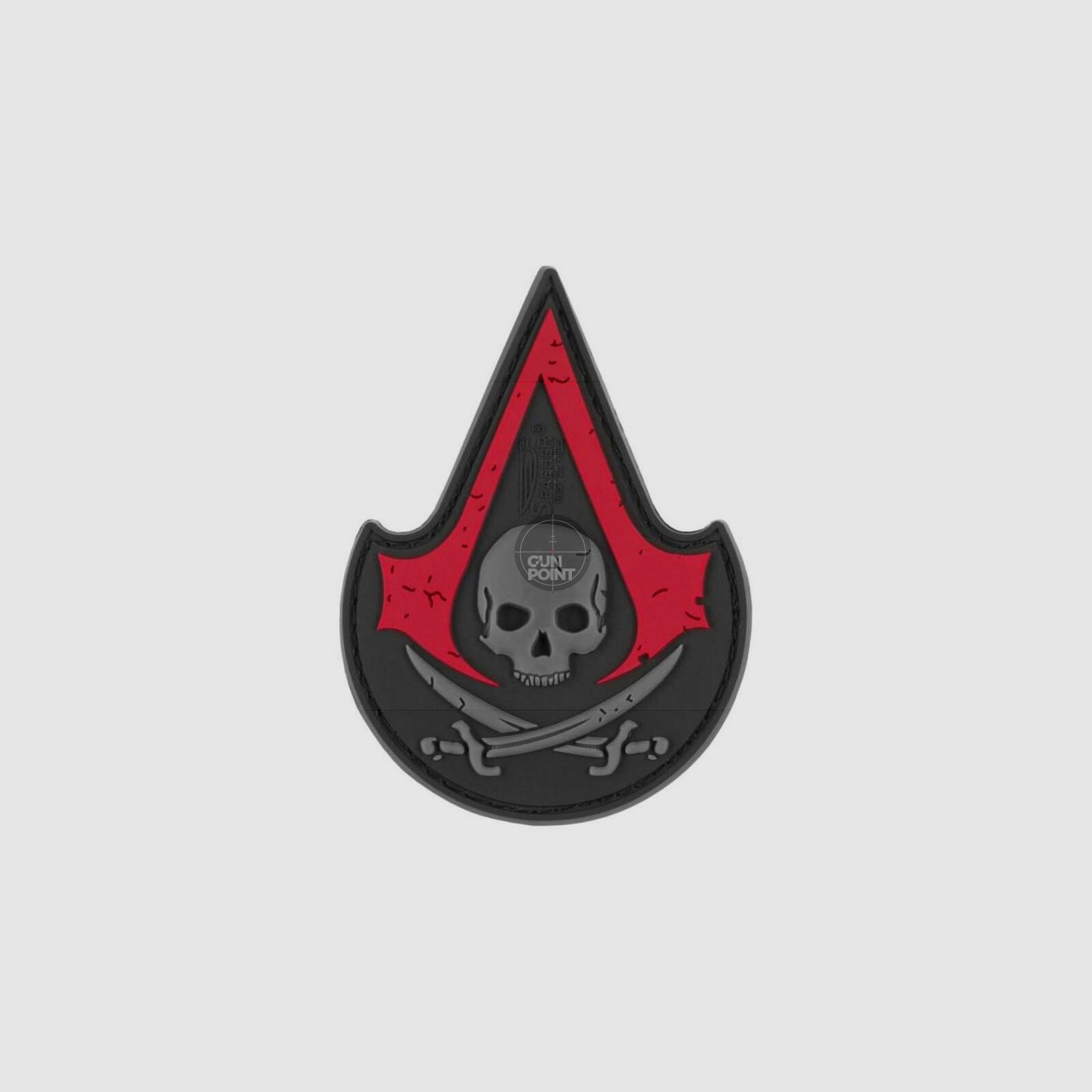 JTG Assassin Skull Rubber Patch-Blackmedic