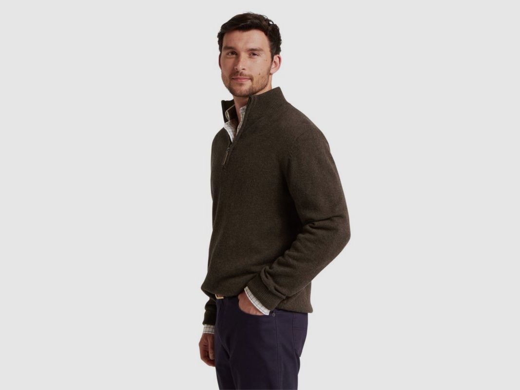 Schöffel H-Pullover Lewis avec Zip | chocolate, image 6 sur 12