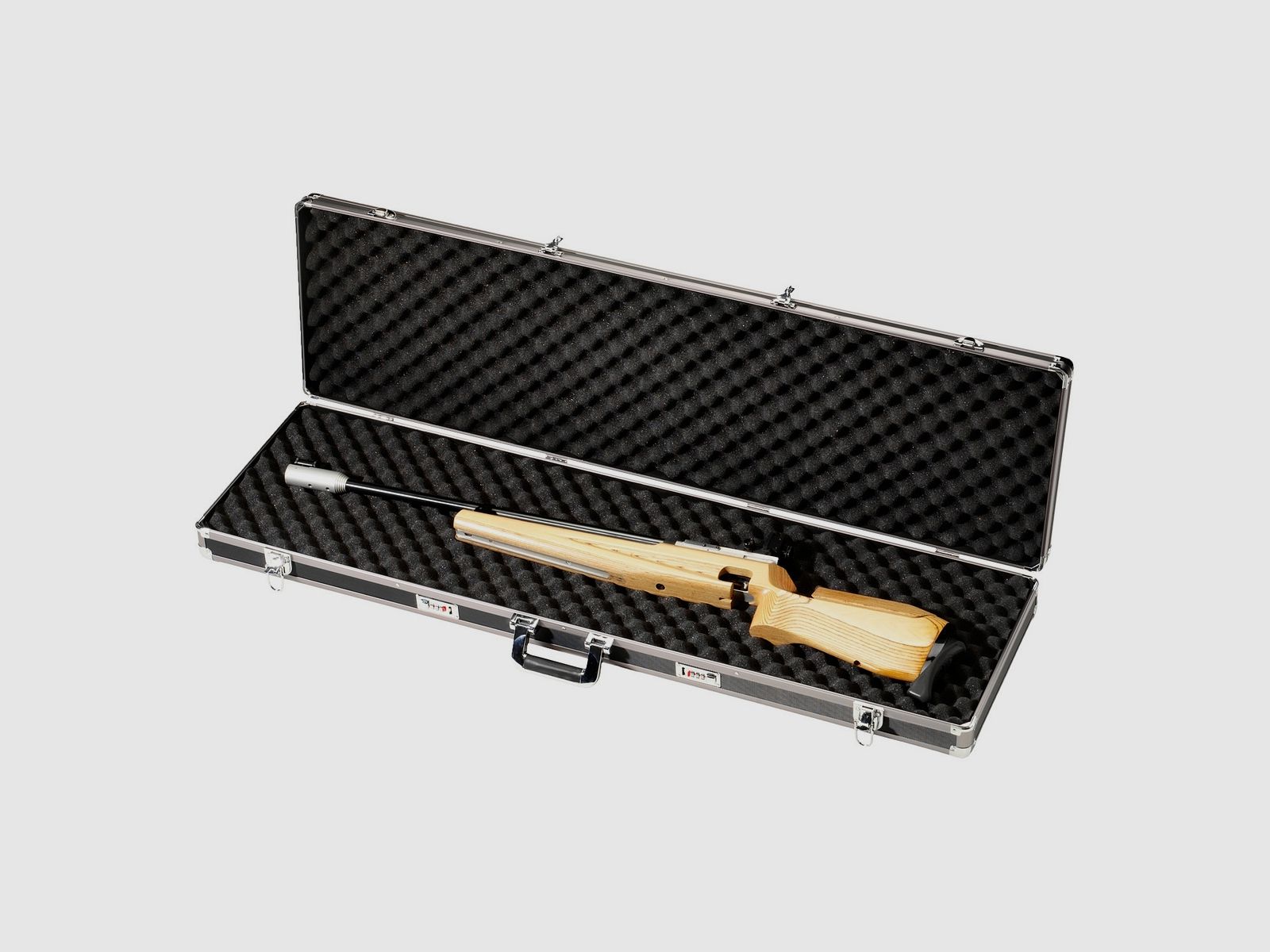 Fritzmann Gewehrkoffer Alu/schwarz 123x33x10