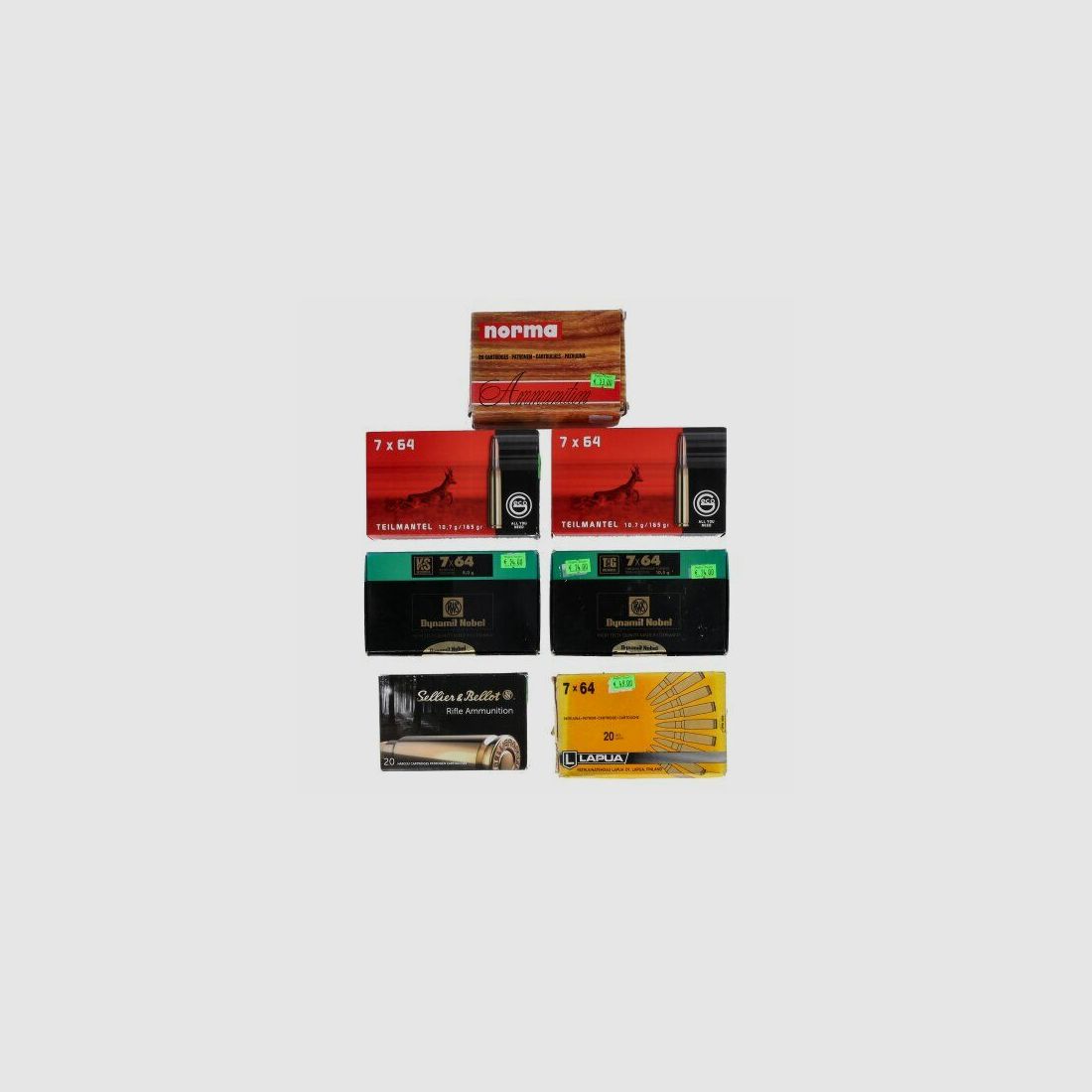Ammunition 7 x 64 (140 shots) S&B/RWS/Geco/Norma/Lapua