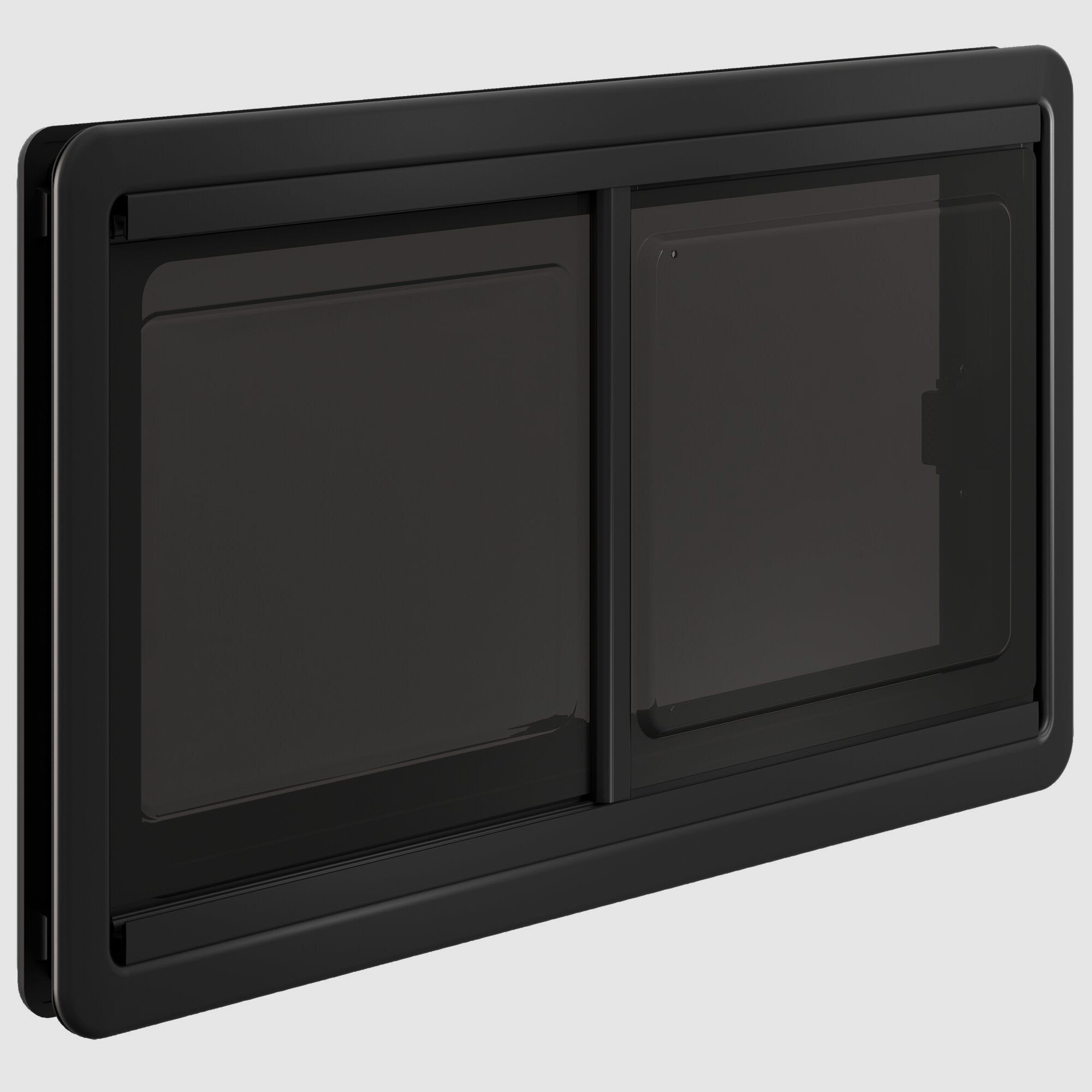 Sliding window S10, 700 x 400 mm black inner frame, image 1 of 2
