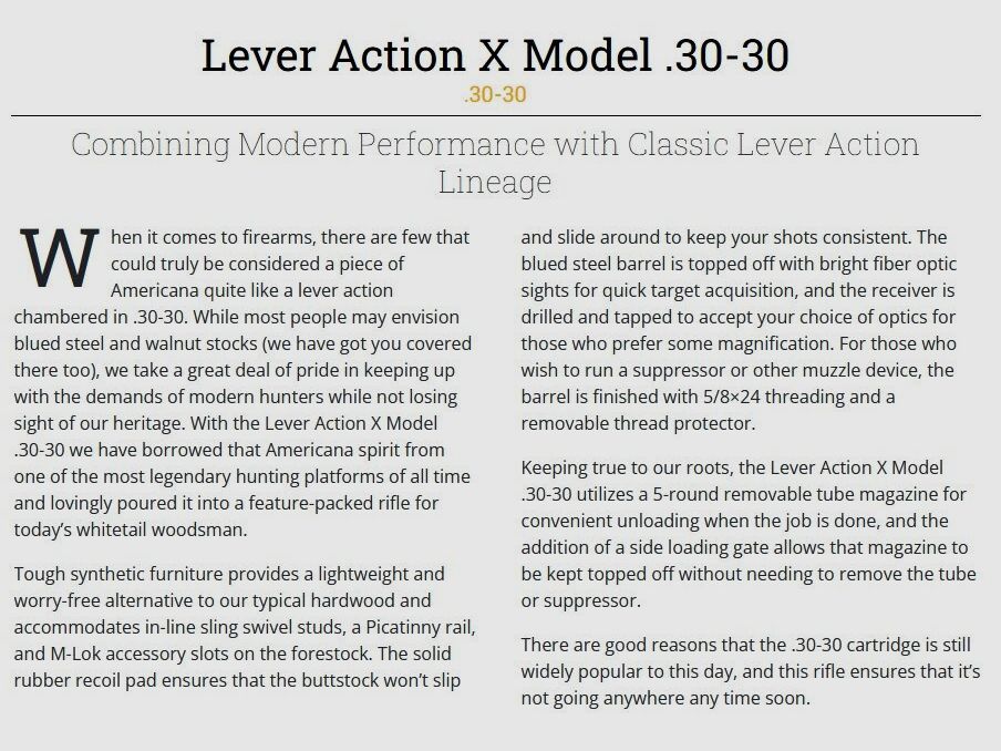 HENRY REPEATING ARMS X MODEL