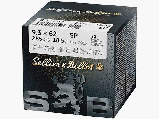 Sellier & Bellot SP, 285g / 18,5g, 50 nabojów w opakowaniu