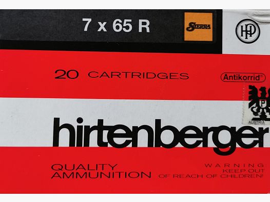 Büchsenpatronen Hirtenberger Sierra 7x65R 9,1g / 140gr. !!!