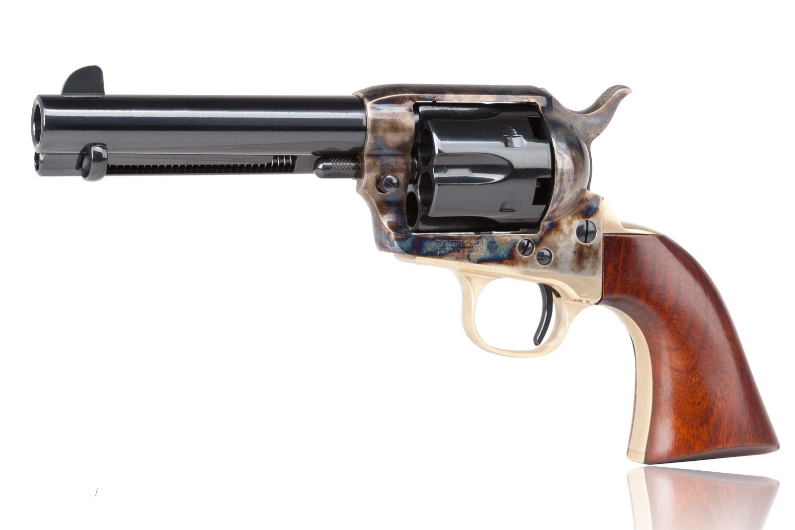 Rewolwer czarnoprochowy Uberti Colt Cattleman 1873 mosiądz kal.44 - 4 3/4" 0458