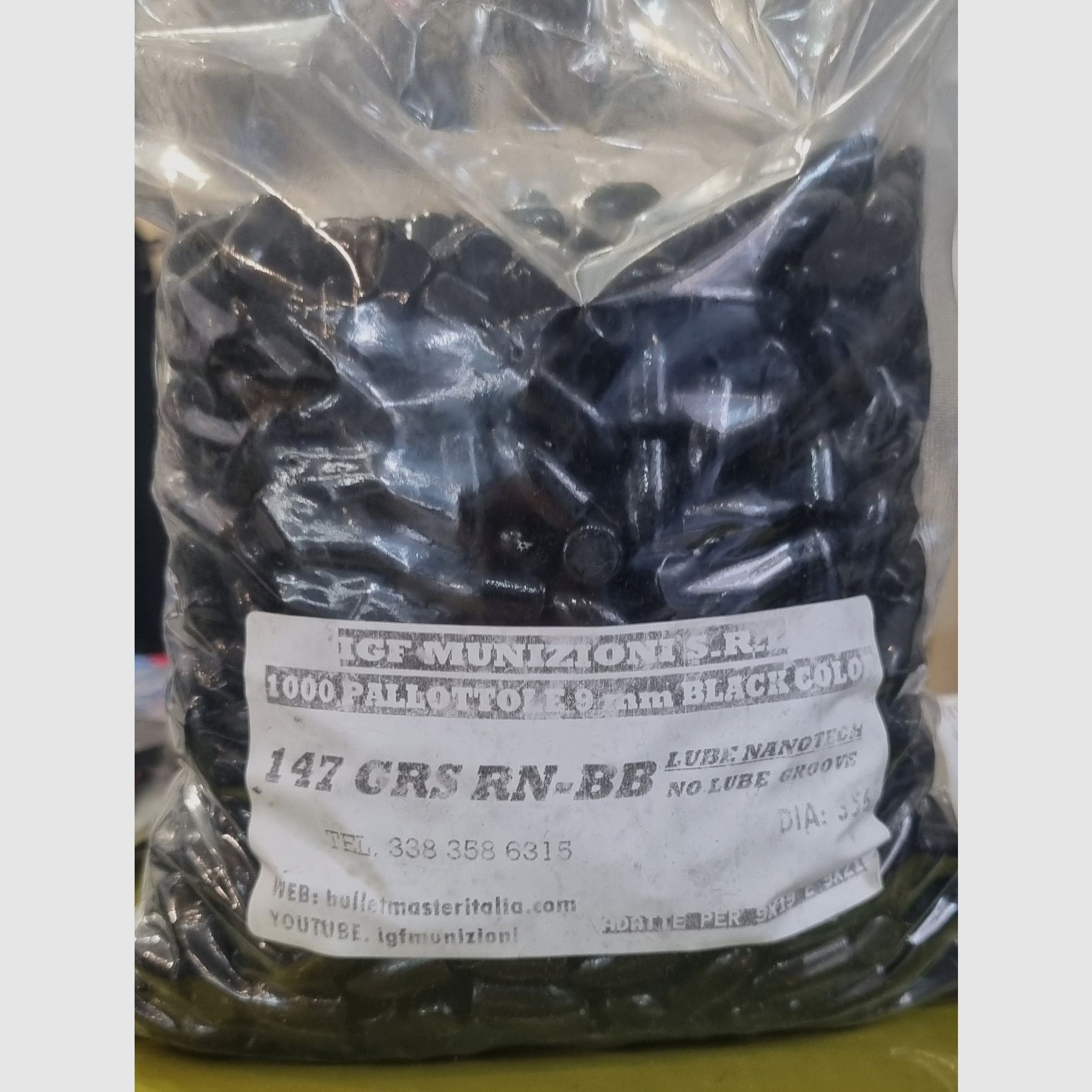 9MM 147GN RN balles enrobées – 1000 pièces