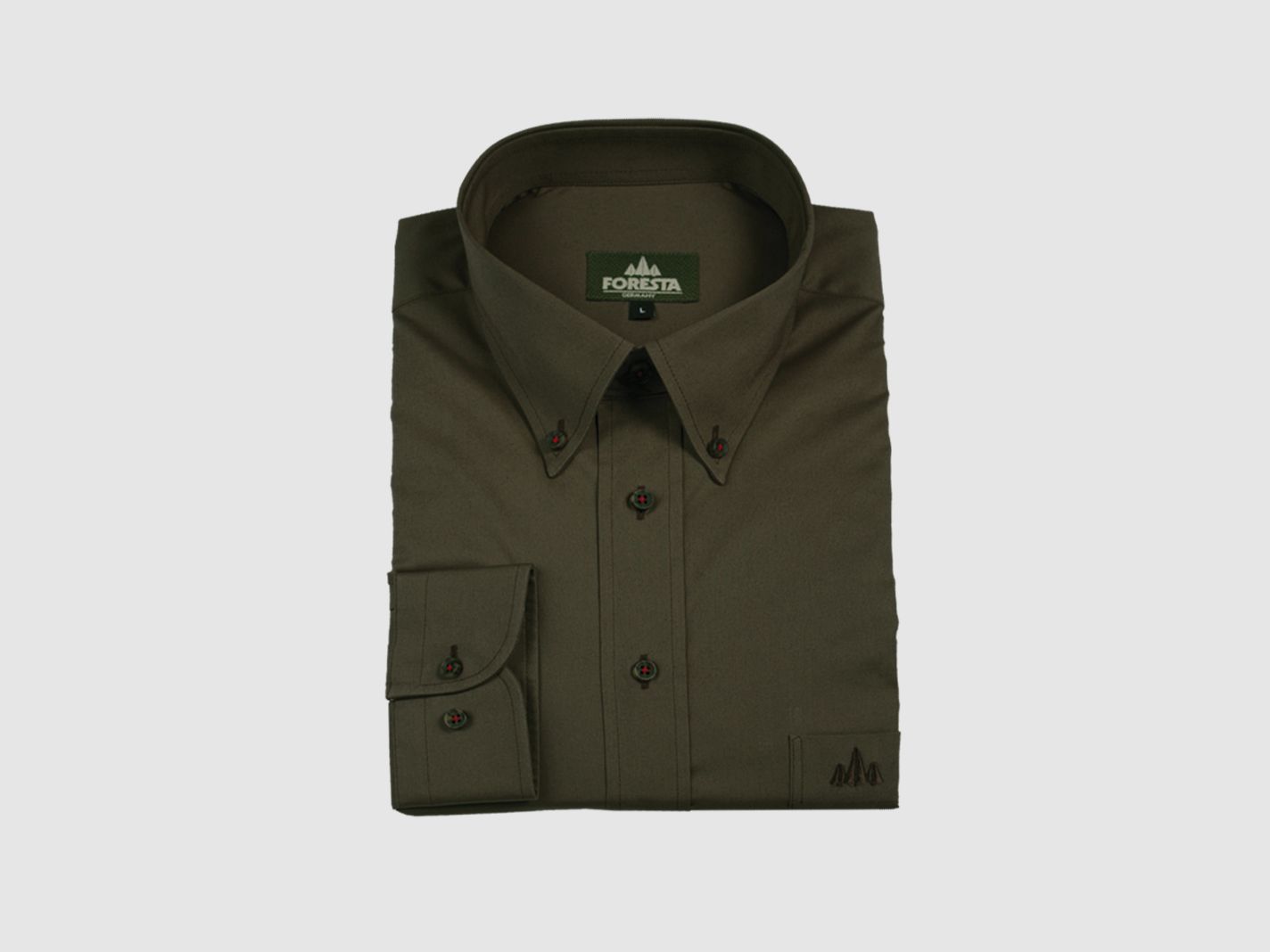 Foresta Jagdhemd Stretch M Oliv
