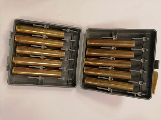 A-Square ammunition cartridge cases in cartridge box