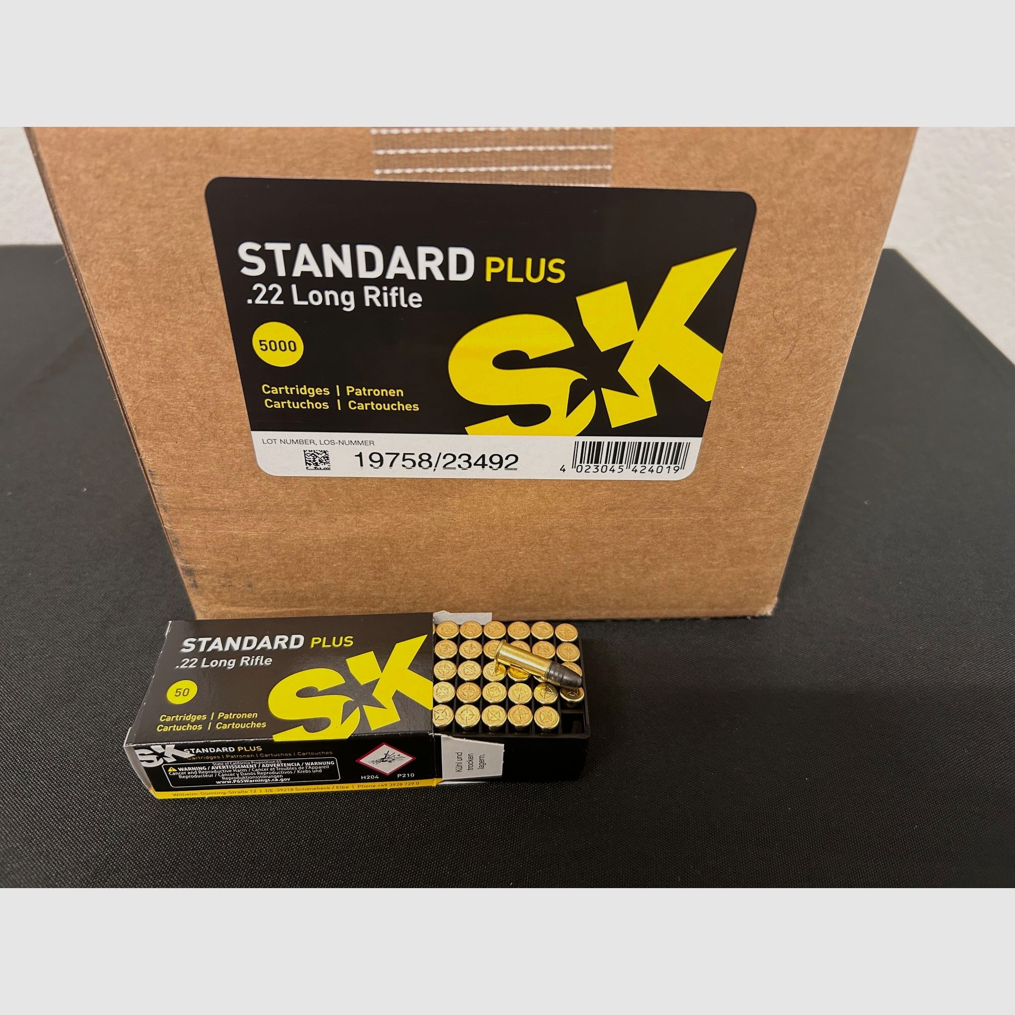 SK Schönebeck .22 LR Standard Plus rimfire ammunition