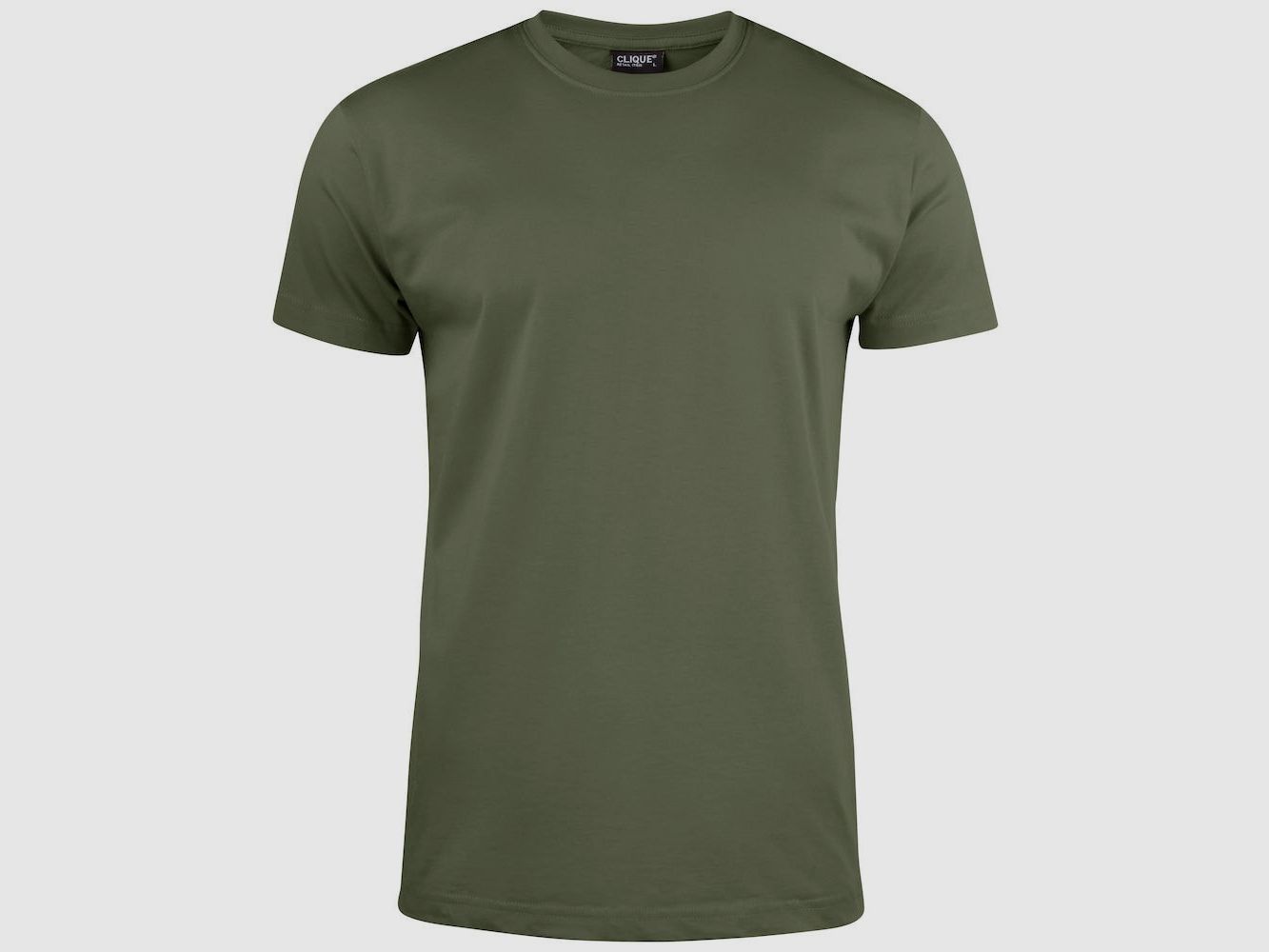 Clique T-Shirt Mężczyźni Zielony Militarny - L