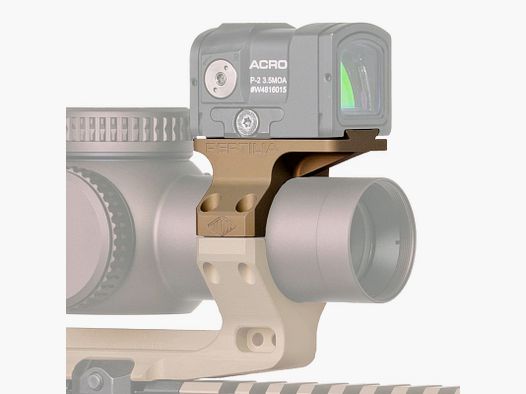 ROF-90 für Geissele 34mm Super Precision Montagen & Aimpoint ACRO - Flach Dunkelbraun eloxiert