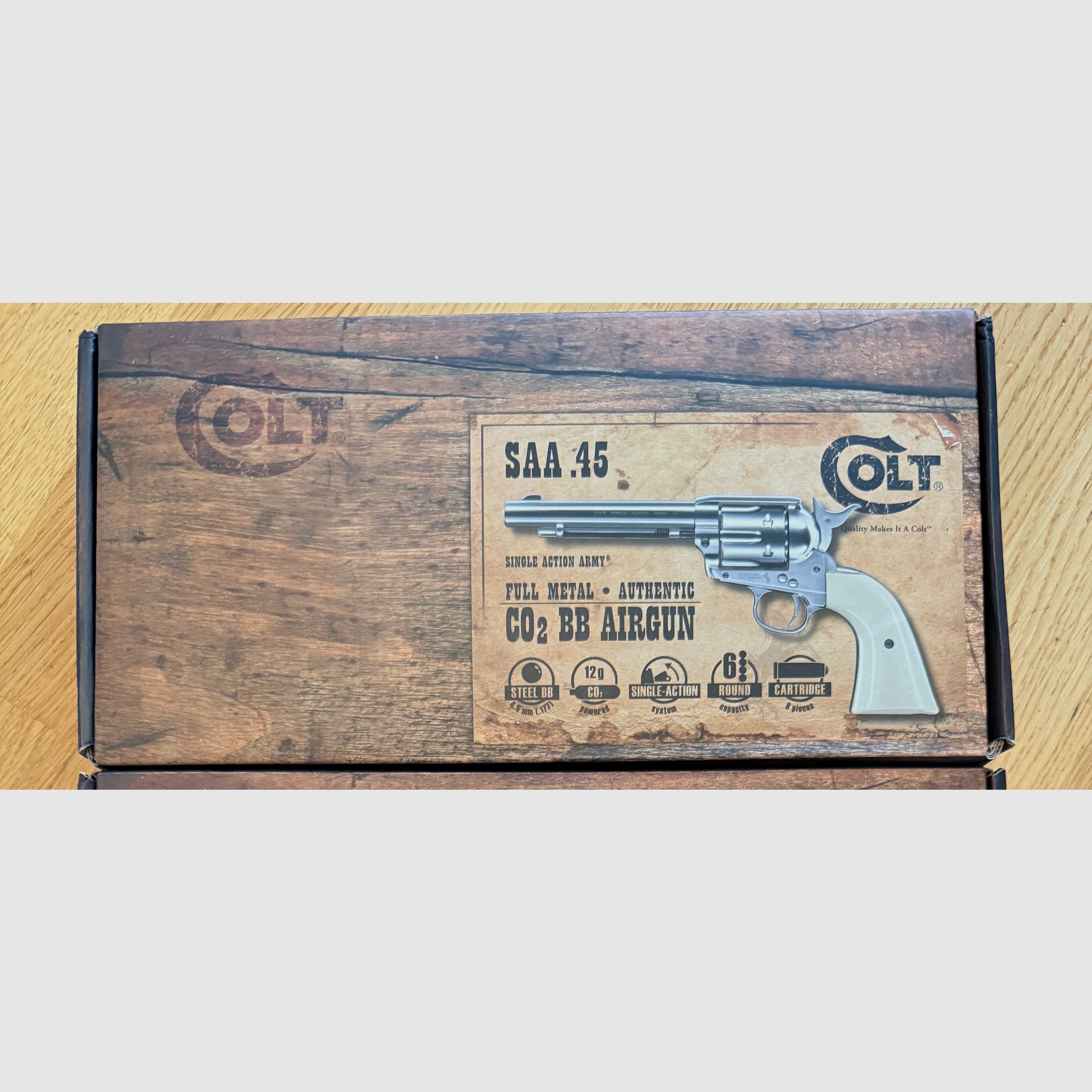 Umarex CO2 Colt SAA 45 Nickel 4.5 mm BB