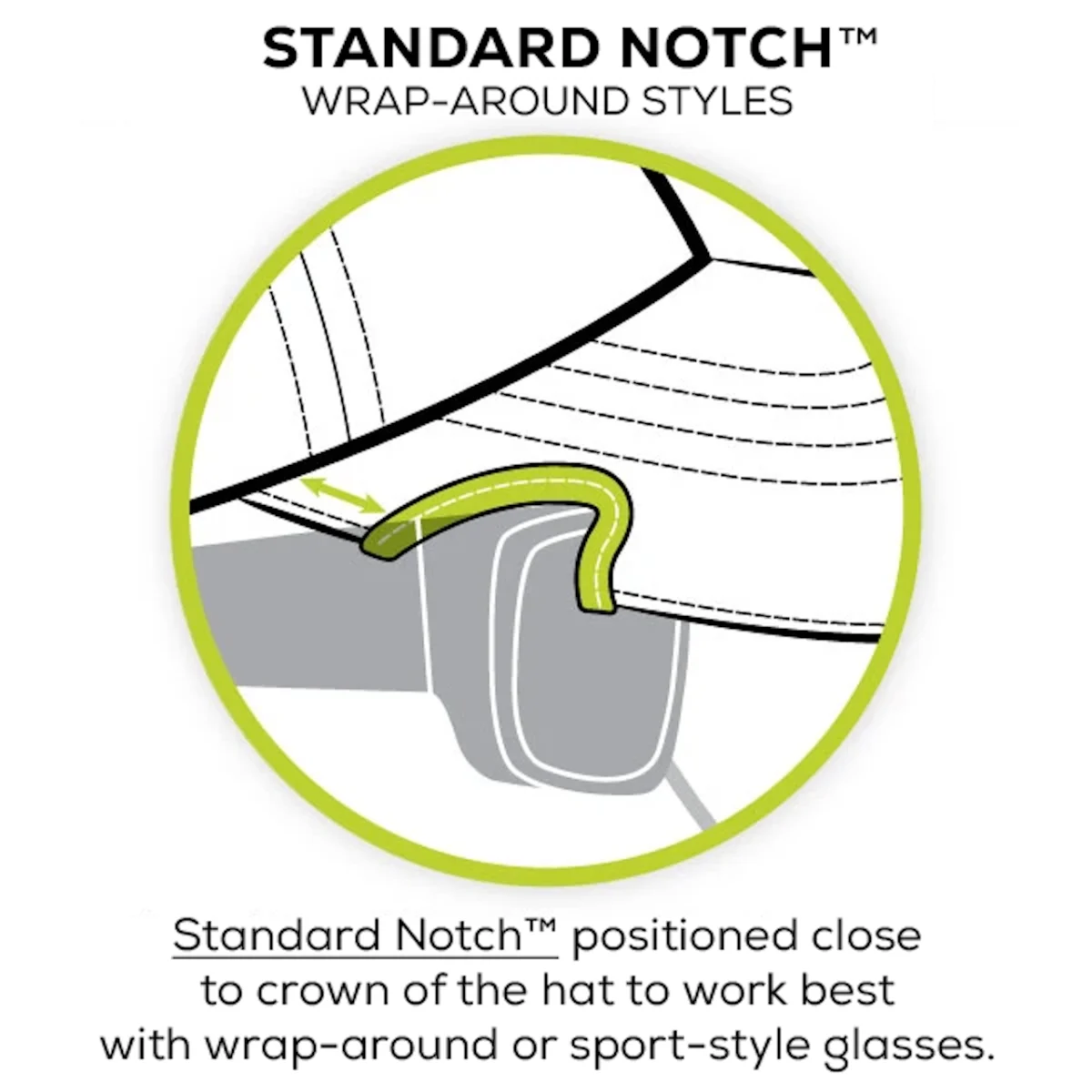 Notch verstellbare OD Operator Standard Notch Kappe / Einheitsgröße, Bild 4 von 5