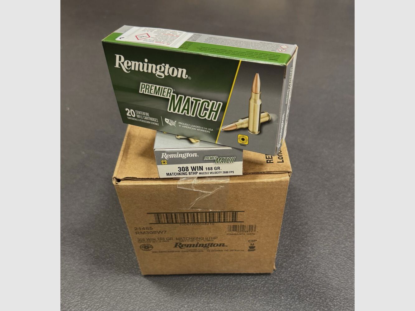Remington .308 Win. Remington Premier Match 168grs BTHP - 200 Stück