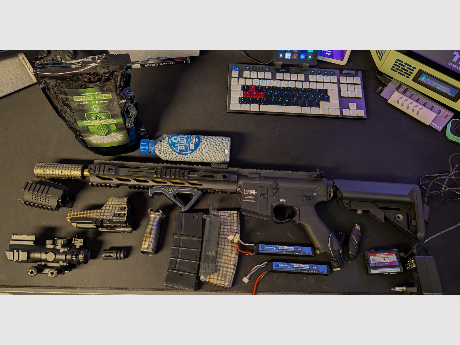 Lancer Tactical LT-25 G2 M4 SPR Interceptor en muy buen estado Set completo