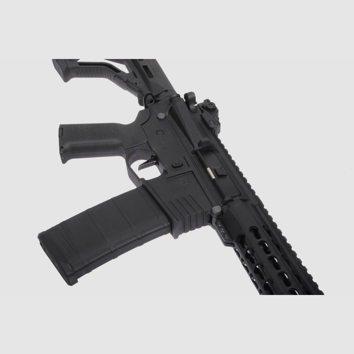 AR15 KeyMod 10 Zoll PREDATOR CHARLIE EAGLE ETU Schwarz S-AEG Softair Gewehr Frei ab 18 Jahren | Delta Armory