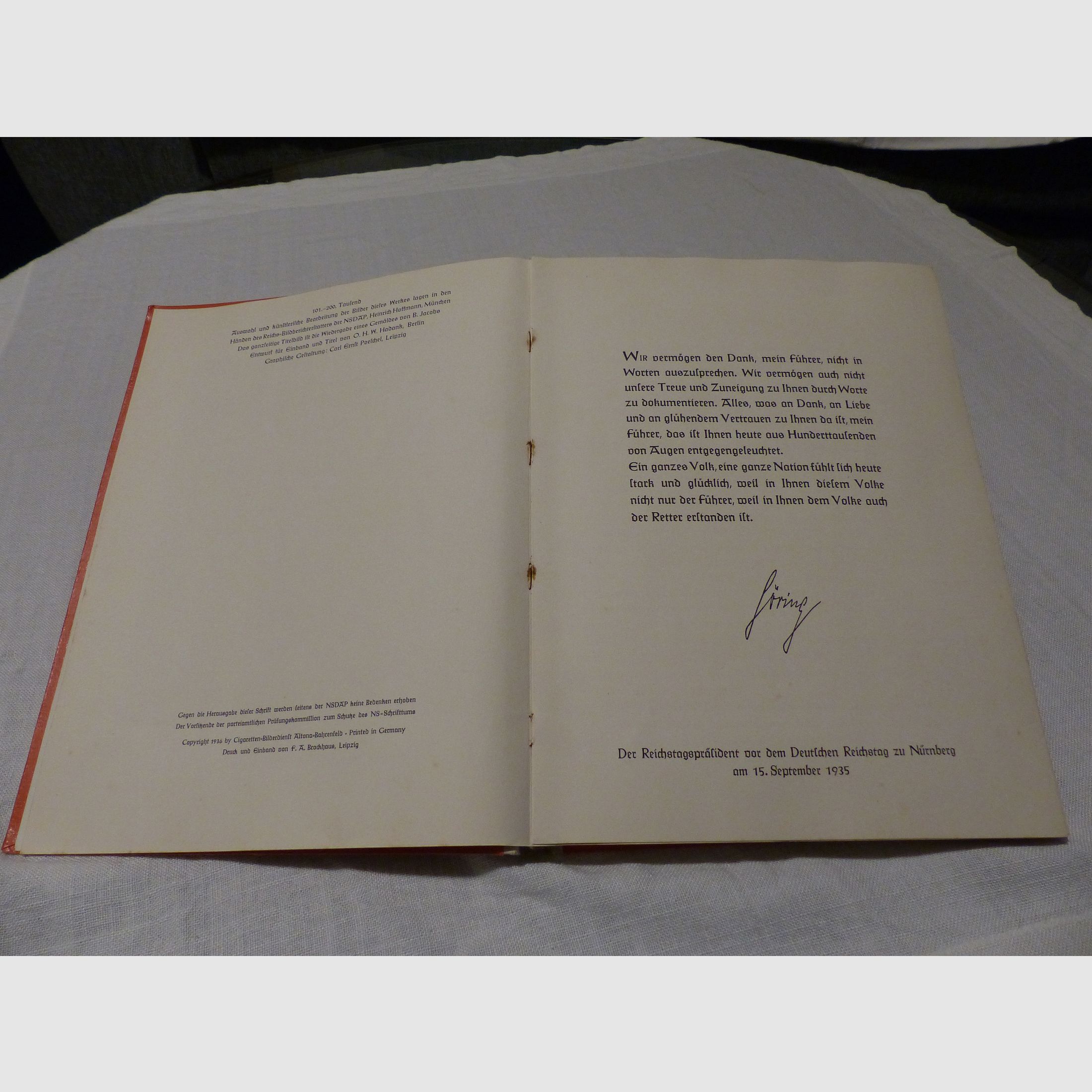 Adolf Hitler Bilder aus dem Leben des Führers 133 Seiten 1936