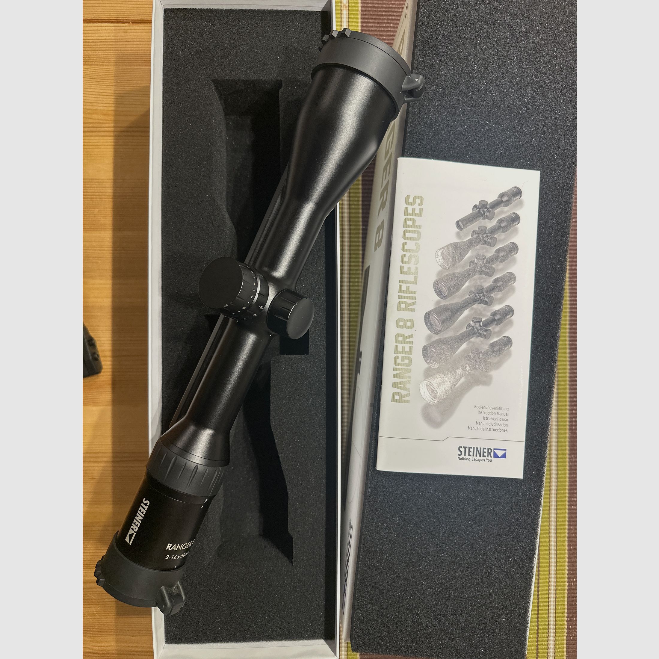 Steiner Ranger 8  2-16x50 mit Montage INNOMOUNT  für Weaver/Picatinny