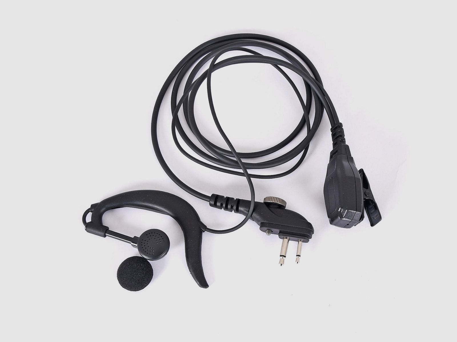 Shinwa headset with PTT and earphones