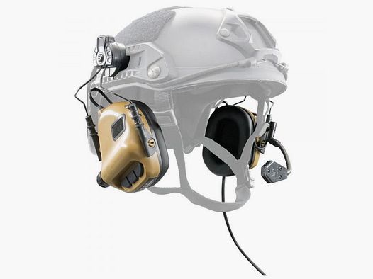 EARMOR Earmor Aktivgehörschutz M32 für FAST Helme NRR22 coyote braun