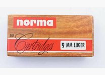 Cartuchos de pistola Norma 9mm Luger/Parabellum/9x19