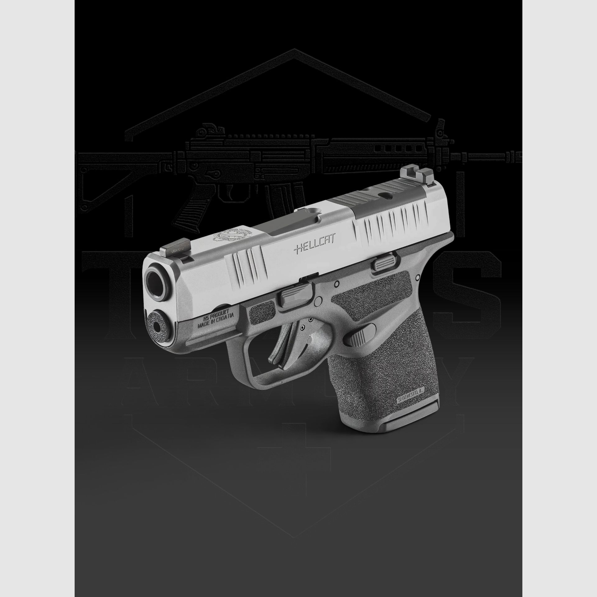 SPRINGFIELD ARMORY Hellcat Micro Compact OSP, 9x19mm, acier inoxydable, image 2 sur 2
