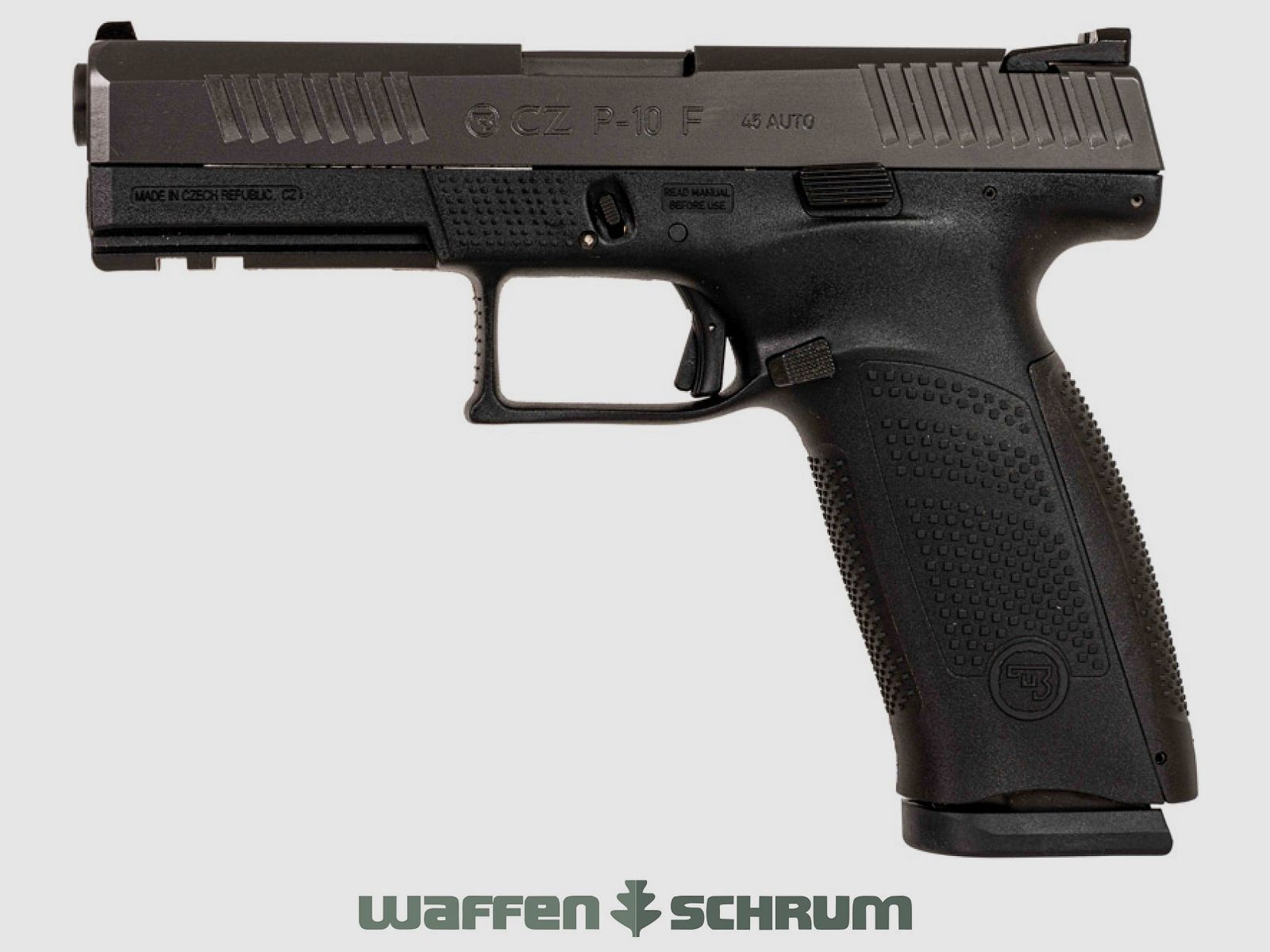 CZ P-10 F .45Auto original case and accessories (Res.-Mag., 2 extra grip backs) LL: 112 mm