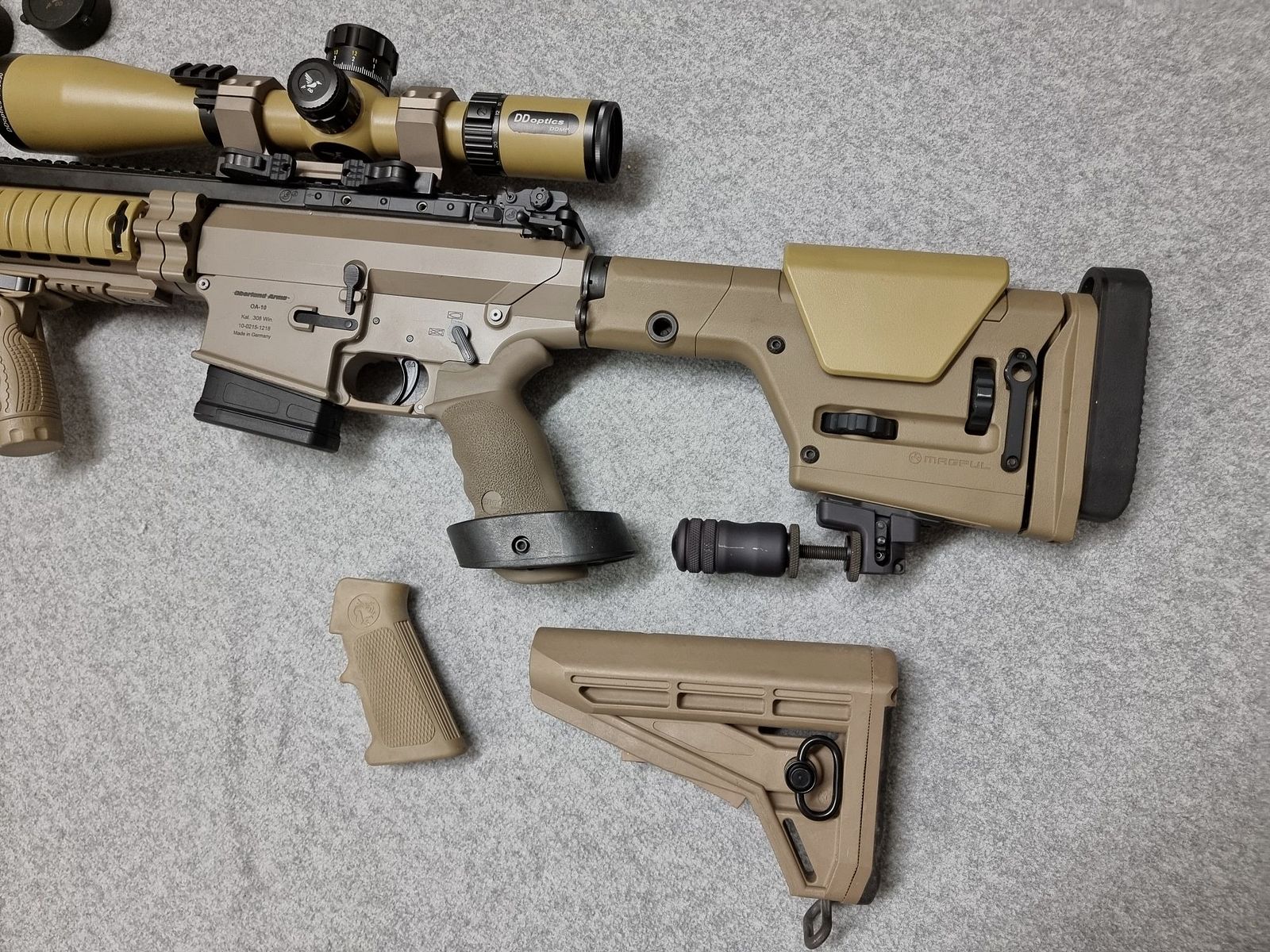 Oberland Arms DMR-E - Kal .308 Win - AR10 OA10 mit einstellbaren Gasblock, Geissele Abzug - Behördenmodell