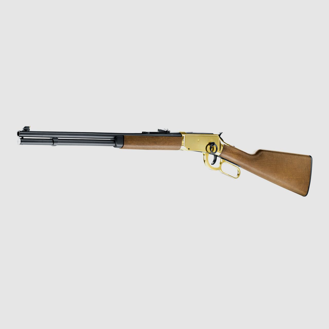 CO2 Unterhebel Repetier Gewehr Umarex Legends Cowboy Rifle, Lever Action, gold, Kaliber 4,5 mm BB (P18)