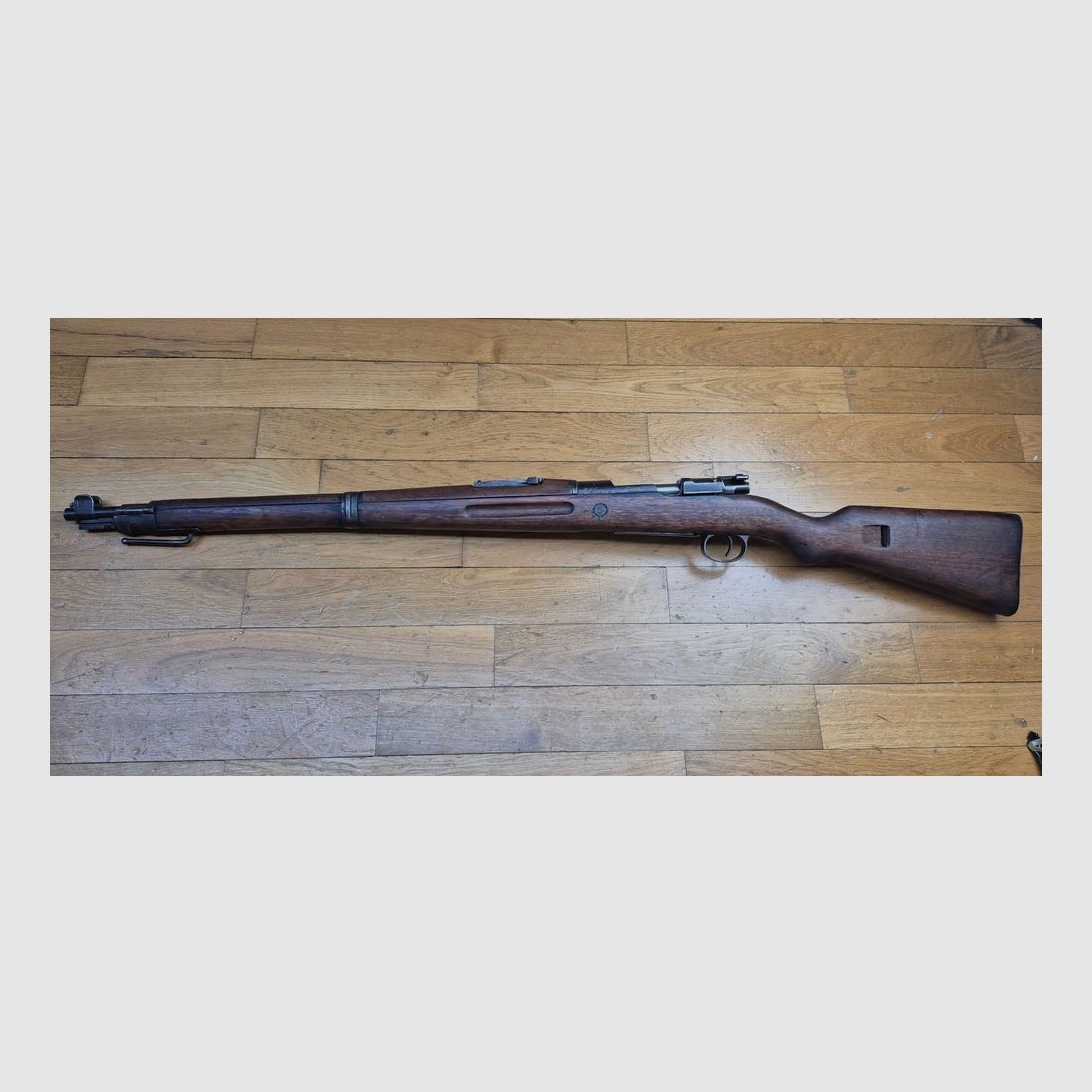 Schöne Büchse Kar 98 « AZ » – Waffen der Kavallerie und der Sturmtruppen im 14-18 – Originalkaliber 7,92×57 IS – Herstellung Erfurt 1917 – Sehr schönes Holz – Gute Metalle – Schöner Lauf – BE+/TBE, Bild 29 von 38