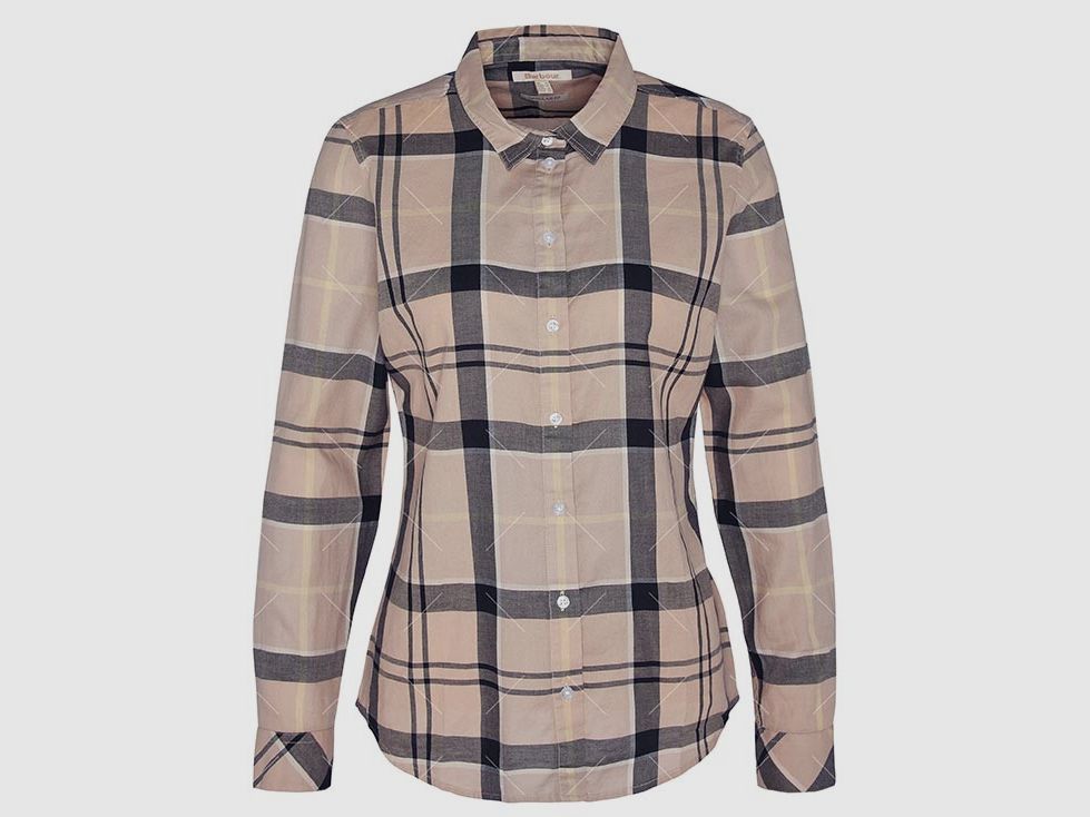 Barbour Bluse Bredon Lemon dress tartan