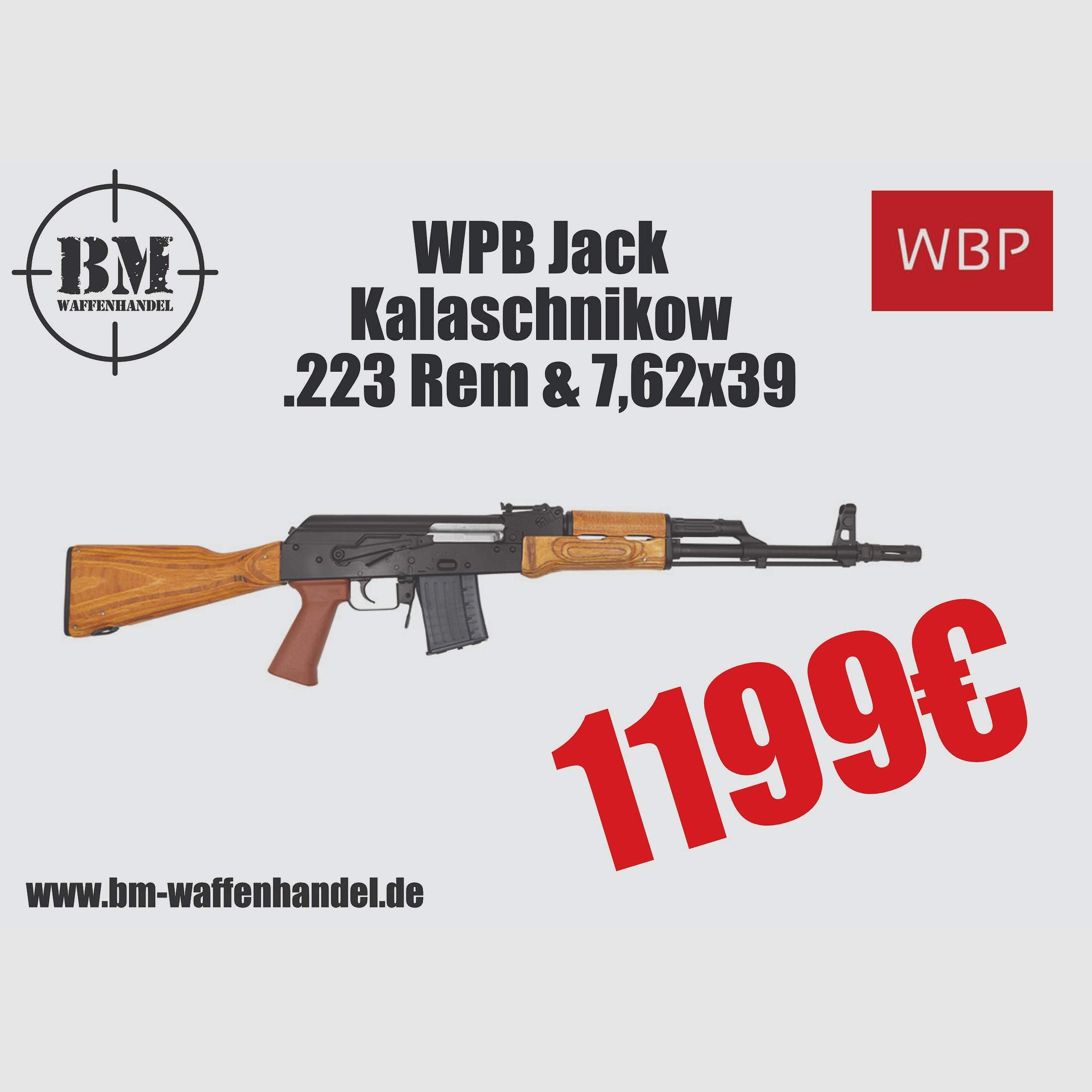 WBP Jack 7,62x39 Kalaschnikow selbstladebüchse