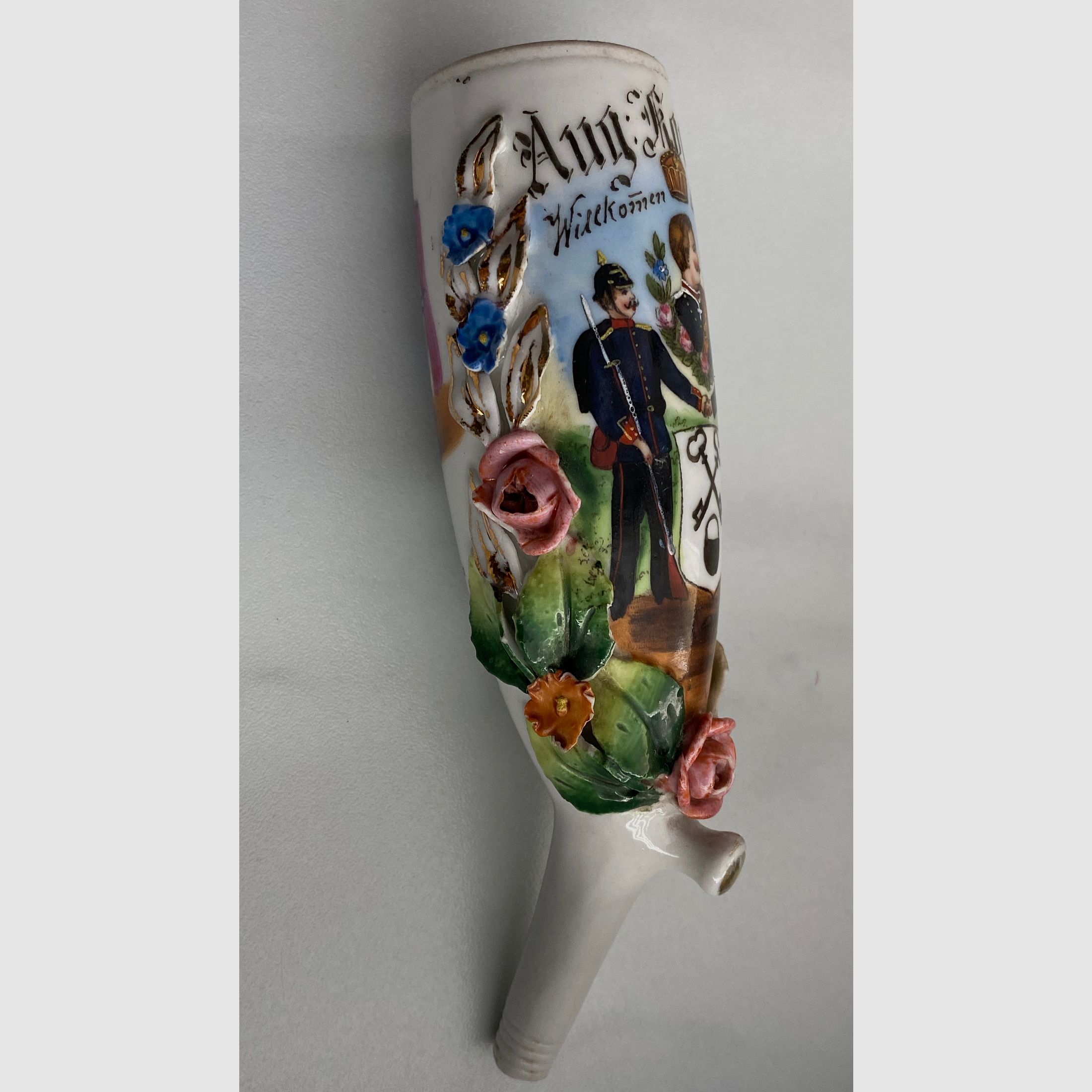 Pipe head and reservist picture, reservist pipe, porcelain, reservists, rock wood 1905