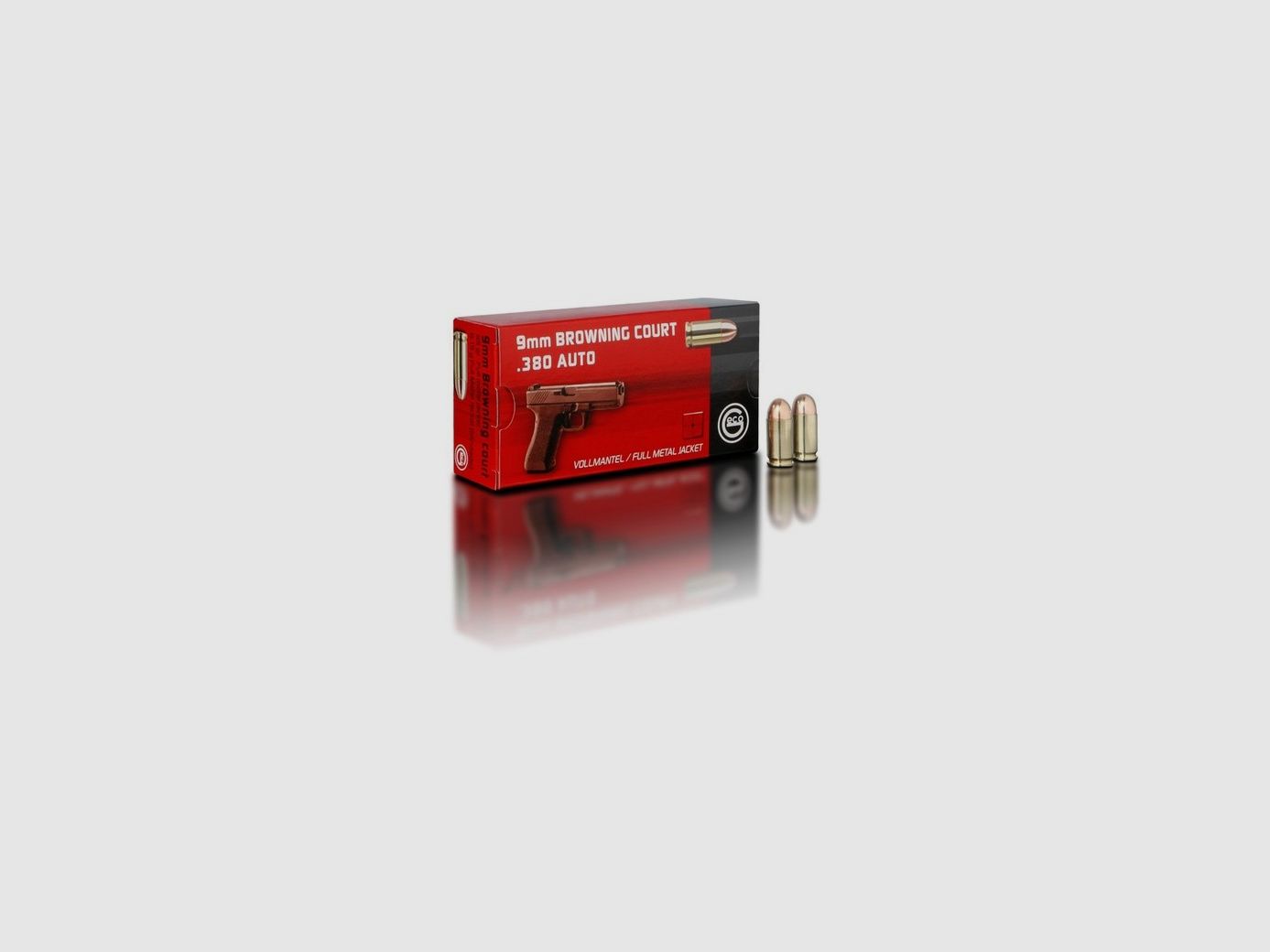 Full metal jacket / FMJ - GECO | -, 9 mm short, Box of 50, 96 gr