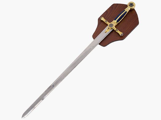 Sword Freemason including wooden display