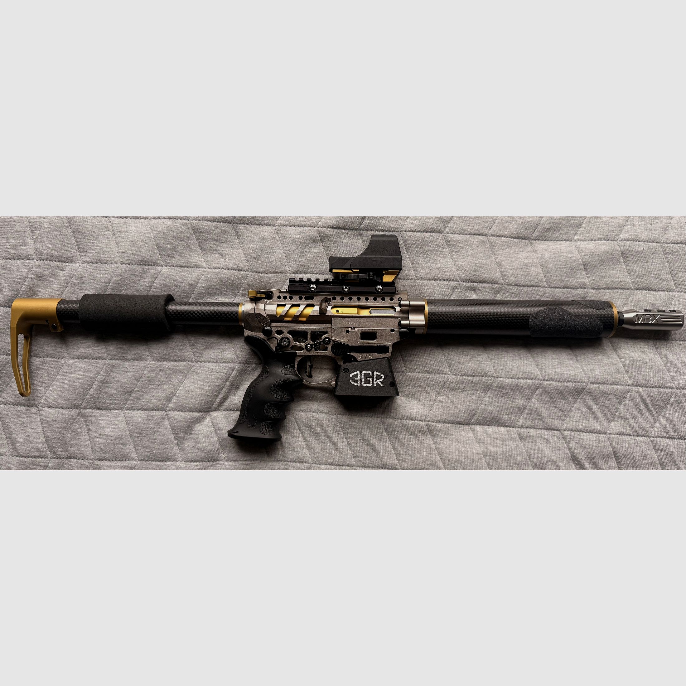 IPSC PCC Schoger Arms 9mm rifle top condition no Hera, Schmeisser, 3G Sports semi-automatic rifle MBX Hyperfire