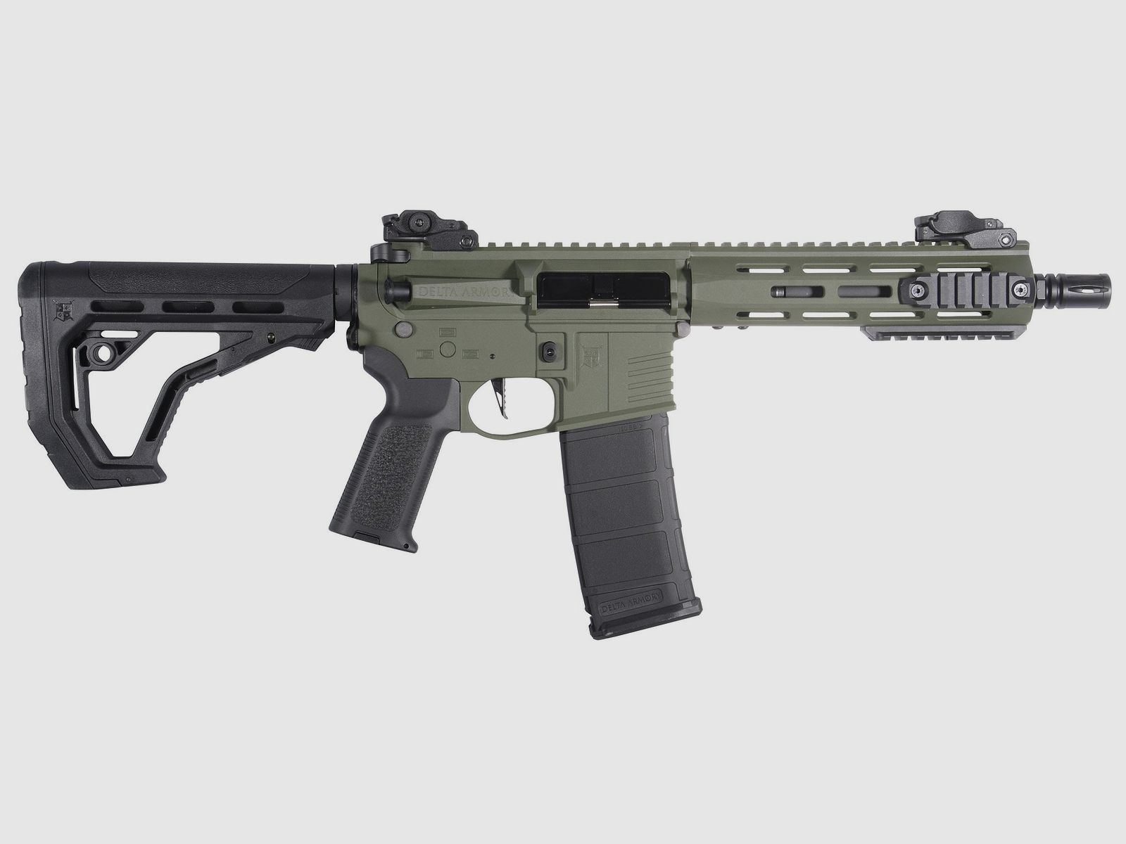 M4 AR15 M-LOK 8 Zoll CHARLIE EAGLE ETU Oliv S-AEG Airsoft Gewehr Frei ab 18 Jahren | Delta Armory