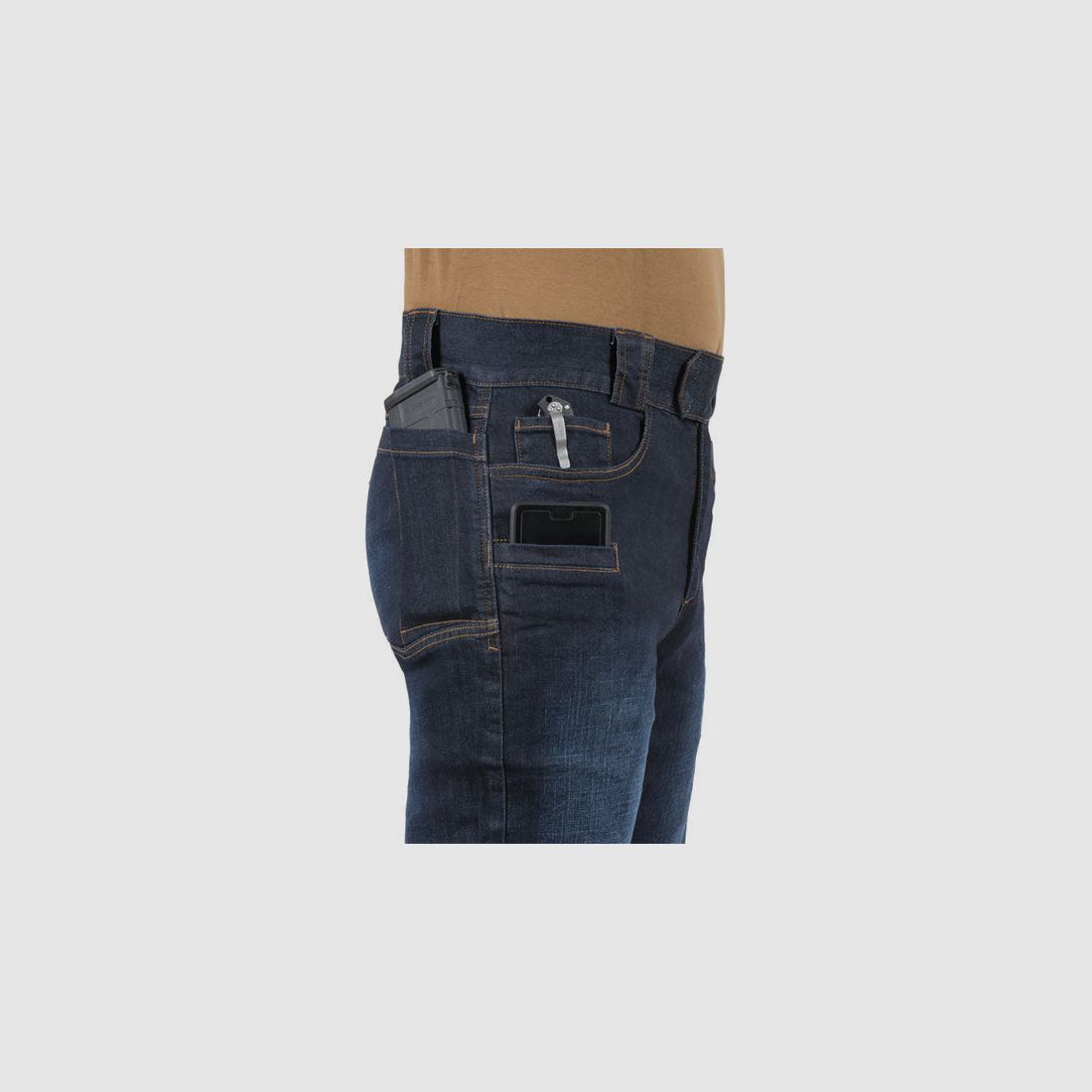 GREYMAN TACTICAL JEANS DENIM MID, Denim Blue, zdjęcie 3 z 12