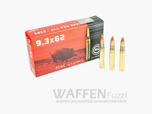 Geco Plus Kaliber 9,3x62 jachtmunitie 255gr Hoge precisie