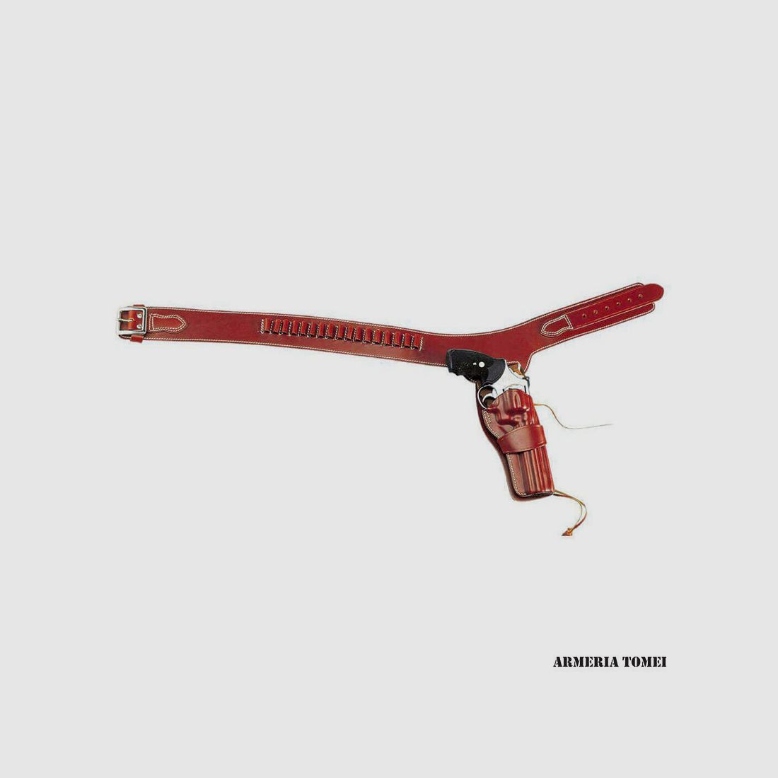 VEGA HOLSTER – 1CA WESTERN BELT IN LEATHER WITH CELLS AND HOLSTER