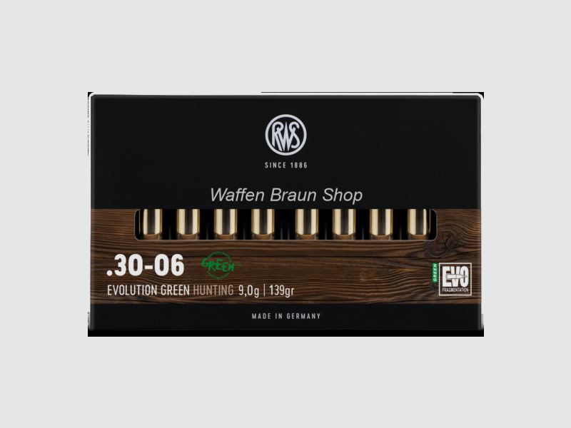 RWS .30-06 Spring. EVO GREEN 9,0g 20 Stück
