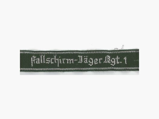 Ärmelband "Fallschirm-Jäger Rgt. 1" Repro !!!