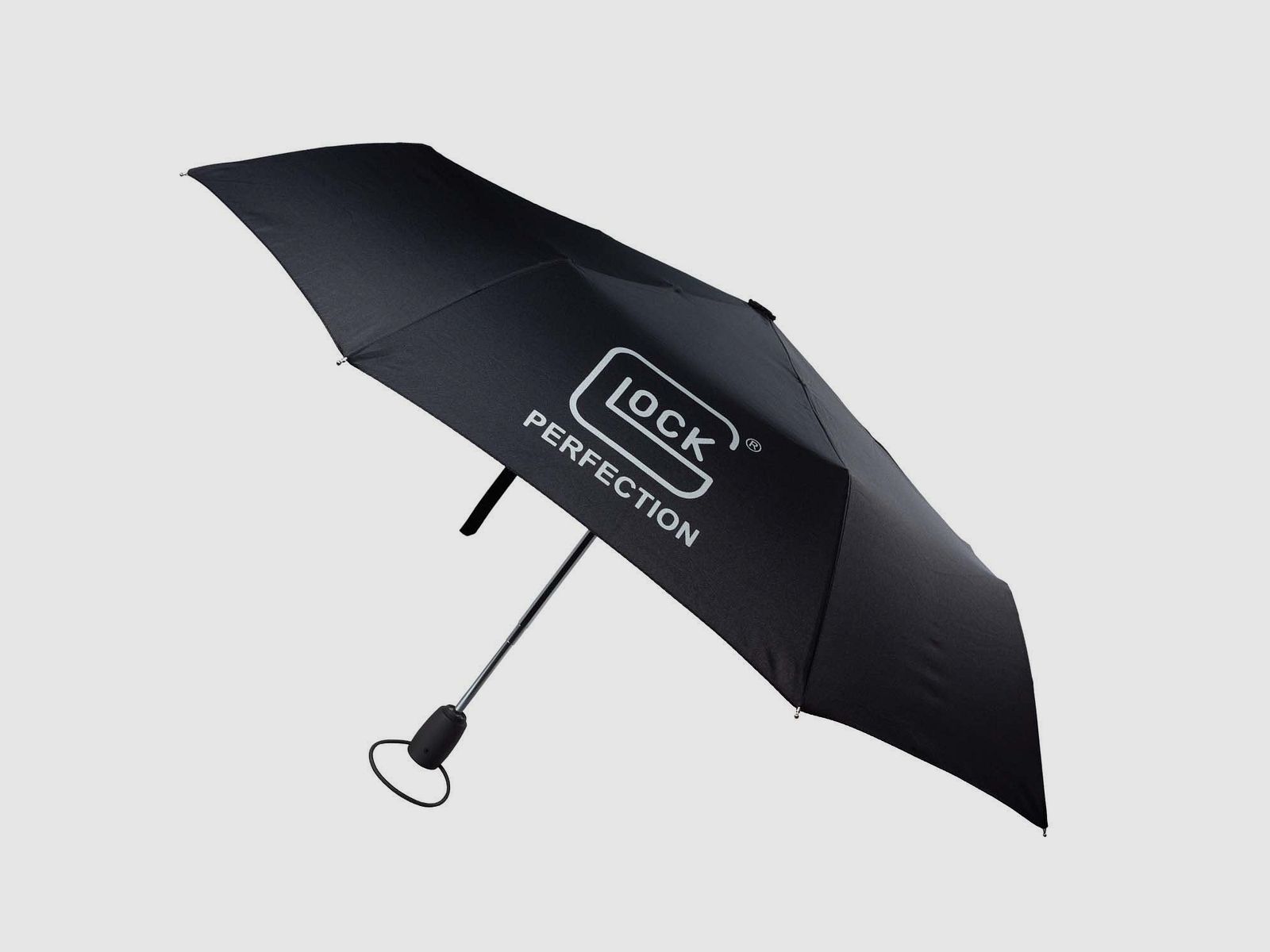 Glock Taschenschirm „GLOCK Perfection“ – Schwarz – Automatik – Ø 97 cm
