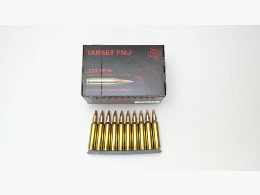 Geco .223 Rem 55gr. 3,6gramm Vollmantel im 50er Pack	 SOFORT VERFÜGBAR