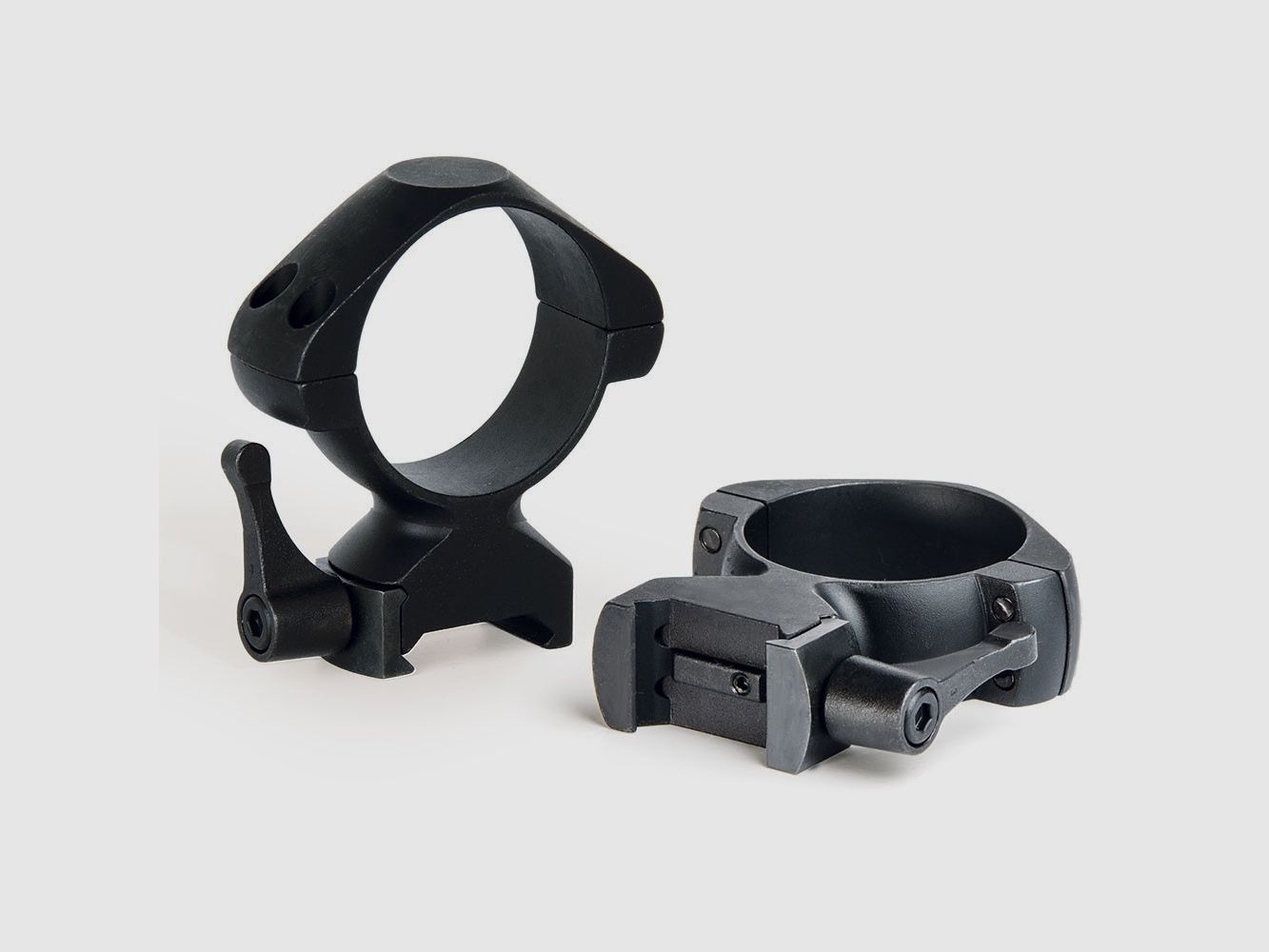 Montageringe Konus STEEL QR - Hoch, 34mm Rohr, 21mm Schiene