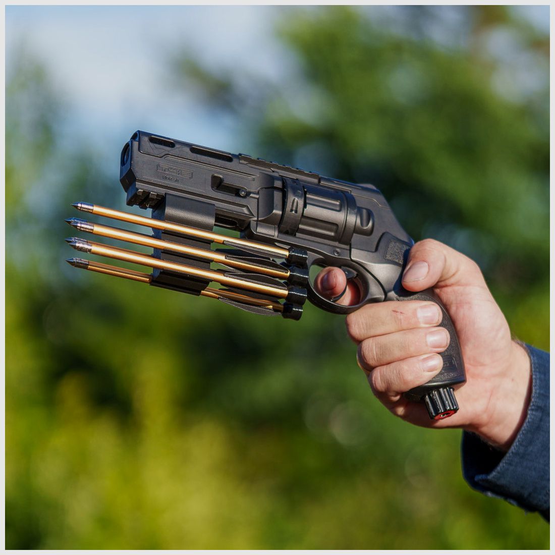 BUNDLE | ARROW HOLDER | Pijlhouder + 6 pijlen | ROOD of Zwart | T4E TR50 HDR50