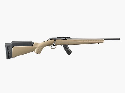 RUGER AMERICAN® RIMFIRE .17 HMR 16"/41CM FLAT DARK EARTH 1/2"-28