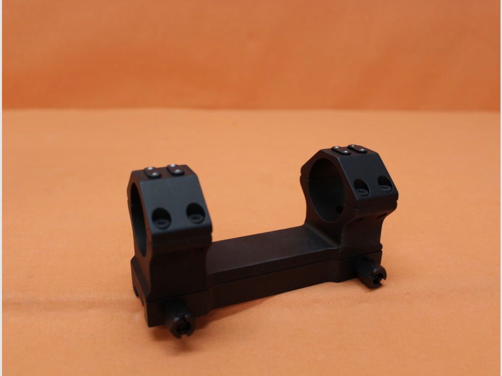 Recknagel Era-Tac Blockmontage 34mm (T5014-2023) mit Mutter, Vorneigung 20MOA, Alu schwarz für Picatinnyprofil